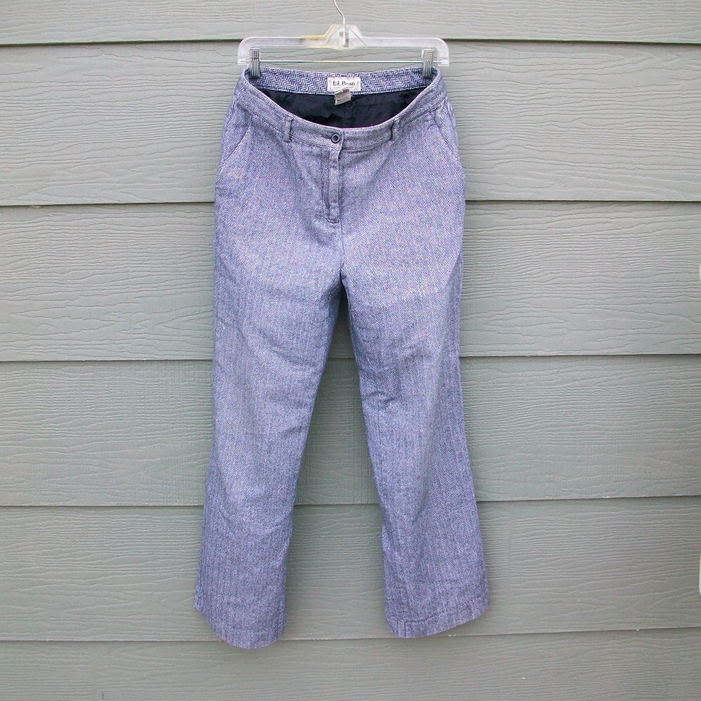 LL Bean Dress Pants Womens Size 8 Reg Gray